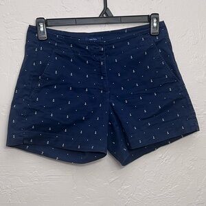 NAUTICA BLUE AND WHITE ANCHOR SHORTS SIZE 4
